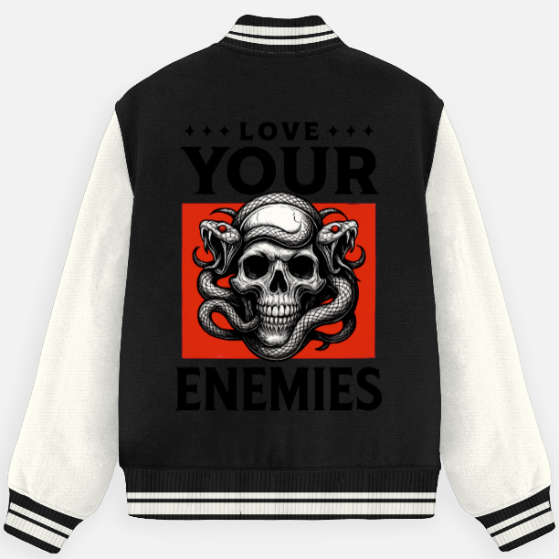 Love Your Enemies Unisex Varsity Jacket