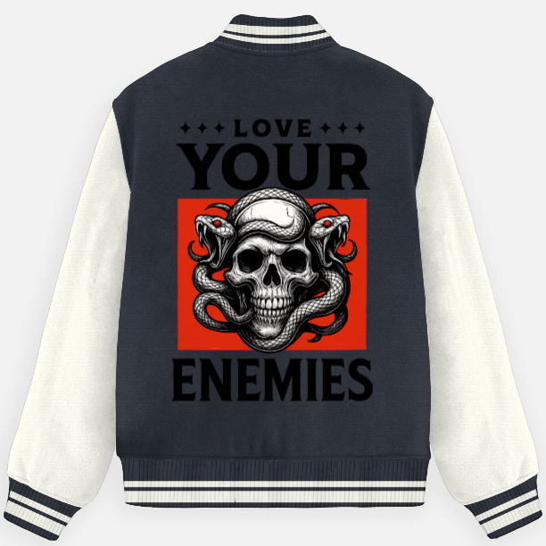 Love Your Enemies Unisex Varsity Jacket
