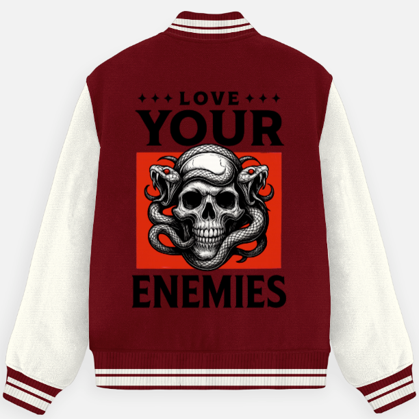 Love Your Enemies Unisex Varsity Jacket