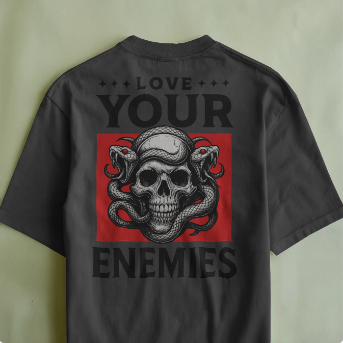 Love Your Enemies Unisex Oversized T-Shirt
