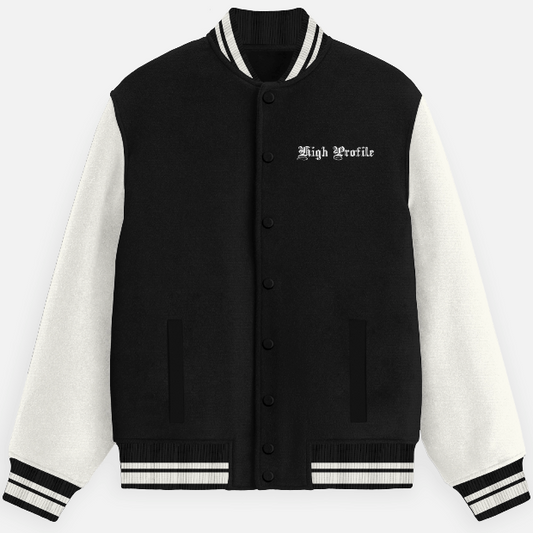 Unisex Black Varsity Jacket