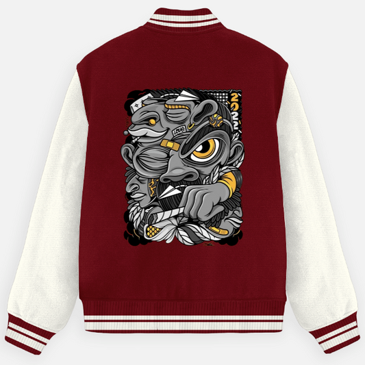 Unisex Oversized Graphic Varsity Jacket