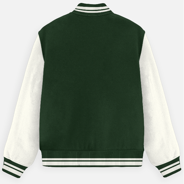 Unisex Forest Green Varsity Jacket