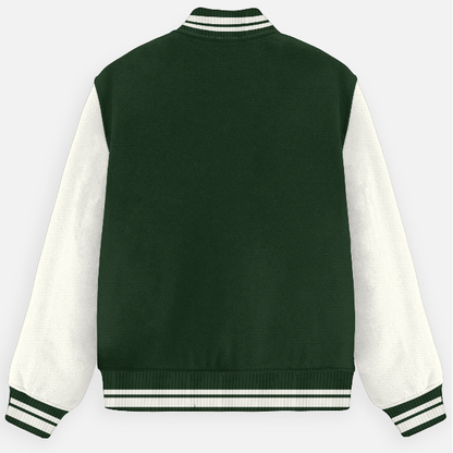 Unisex Forest Green Varsity Jacket
