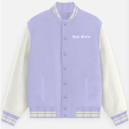 Unisex Lavender Varsity Jacket