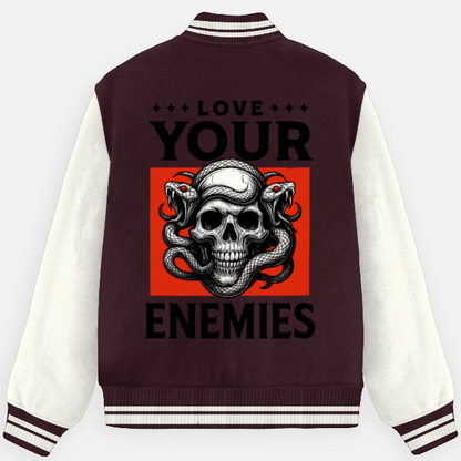 Love Your Enemies Unisex Varsity Jacket