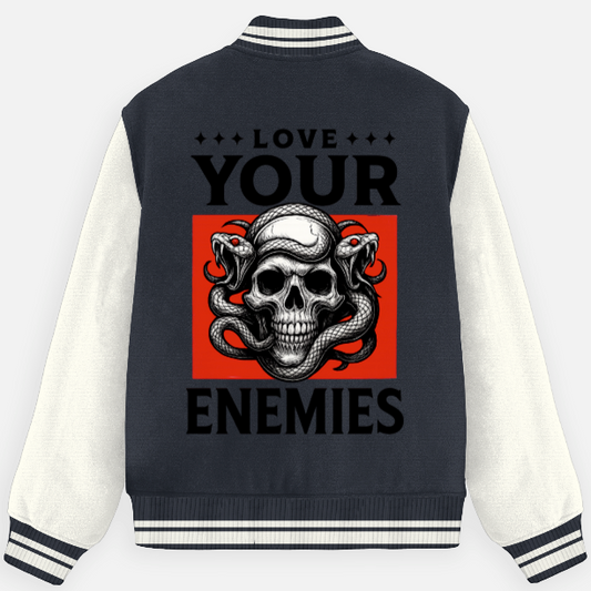 Love Your Enemies Unisex Varsity Jacket